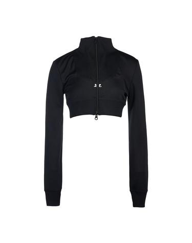 꾸레쥬여성 로고 크롭 집업 자켓 423JVE059JS0091 9999