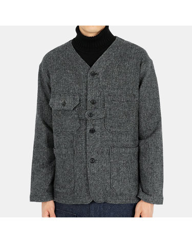 22 FW 엔지니어드가먼츠 남성 헤링본 울 가디건 자켓그레이 22F1D034 IP002 GREY