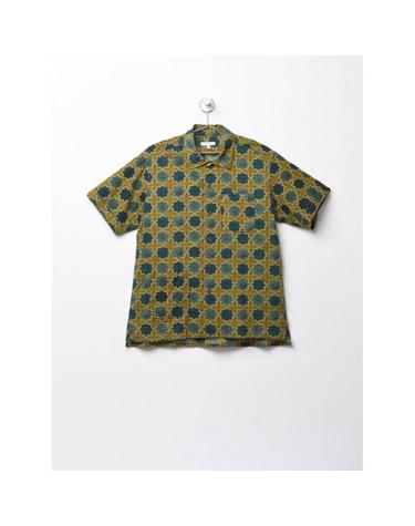 엔지니어드 가먼츠 Camp 셔츠 Olive 코튼 크로스 Batik 캠프 MP021 SW005