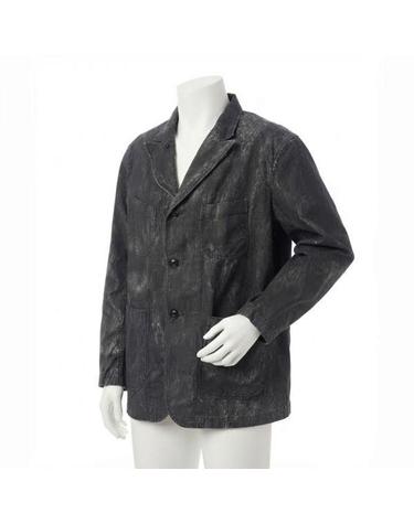 엔지니어드 가먼츠 Bedford Jacket Black Cotton Distressed Print 24F1D005PS190DZ095 빈티지 코튼 프린트 베드포드 자켓