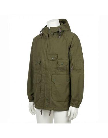 엔지니어드 가먼츠 Atlantic Parka Olive Coated Cotton Cloth 25S1D010QT112BS006 아틀란틱 파카