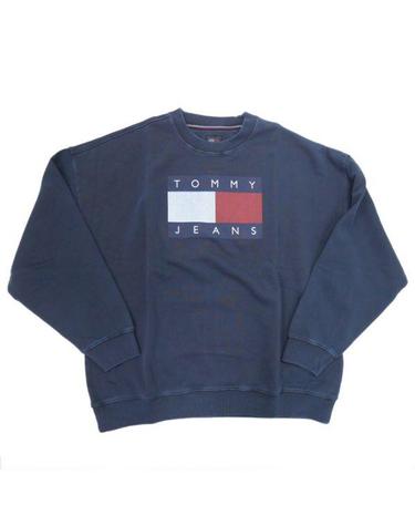 TOMMY HILFIGER 타미힐피거 JEANS FLAG CREW NECK DW18623C1G 타미 진스 플래그 크루넥 맨투맨