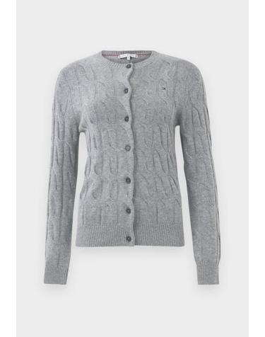 25FW 타미힐피거 가디건 WW47463 P03 MID GREY HEATHER DOM