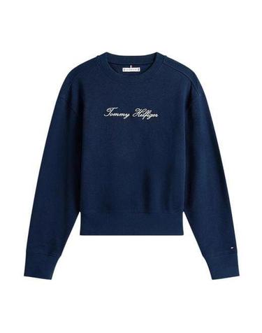 25FW 타미힐피거 긴팔 티셔츠 WW47159 C1G DARKNIGHTNAVY DOM