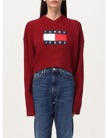 타미힐피거 스웨터 DW18528XKG RED DOM