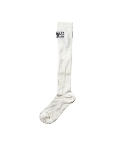 26FW MM6 마르지엘라 자카드로고 니하이 삭스 S52TL0041 M13244 101