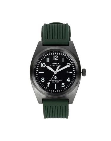 타이맥스 25FW 블랙 카키 익스페디션 캡스톤 실리콘 스트랩 39mm 손목 시계 TW2Y18000