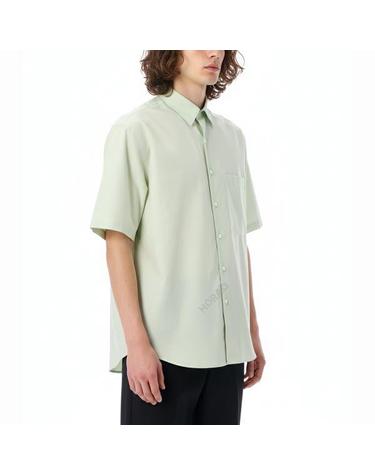 오라리 WASHED FINX TWILL BIG HALF SLEEVED SHIRT LIGHT GREEN A25SS03TN 워시드 핀스 트윌 빅 하프 슬리브 셔츠