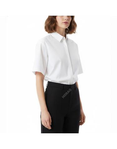 오라리 WASHED FINX TWILL HALF SLEEVED SHIRT A25SS05TN WHITE 워시드 핀크스 트윌 반팔 셔츠