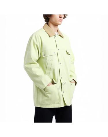 오라리 WASHED ORGANIC CANVAS HUNTING BLOUSON LIME GREEN A24AB01HG 워시드 오가닉 캔버스 헌팅 블루종
