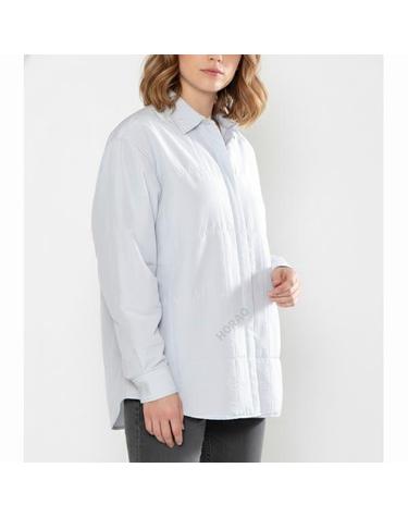 오라리 QUILTED LIGHT SILK COTTON SHIRT A23AS01SP LIGHTBLUE 퀼티드 라이트 실크 코튼 셔츠