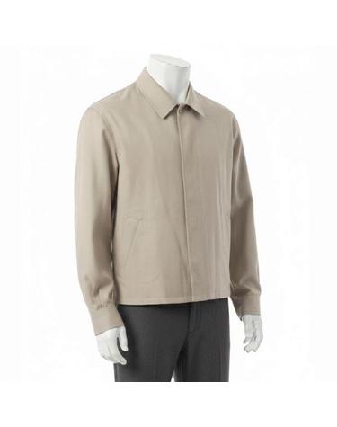 오라리 26 WOOL HERRINGBONE BLOUSON BEIGE A26SB01CH 울 헤링본 블루종