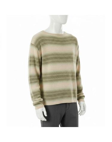 오라리 26 COTTON SILK GRADIENT STRIPE KNIT BOAT NECK PO LIME GRAY A26SP02GB 코튼 실크 그래디언트 스트라이프 니트 보트