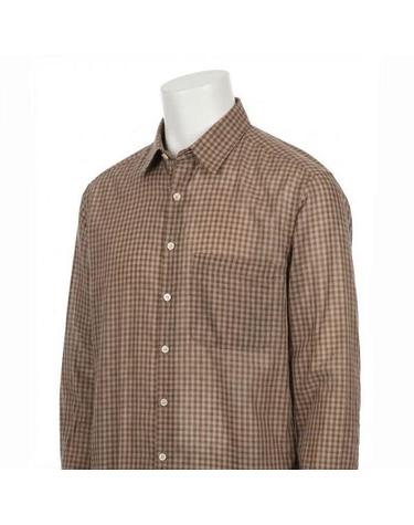 오라리 26 AIRY LIGHT COTTON CHECK BIG SHIRT BROWN GINGHAM A26SS01GC 에어리 라이트 코튼 체크 빅 셔츠
