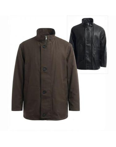 오라리 26FW REVERSIBLE WOOL TWISTED TWILL SHEEP LEATHER HALF COAT A26AC01AN BROWNCHAMBRAYxBLACK 리버