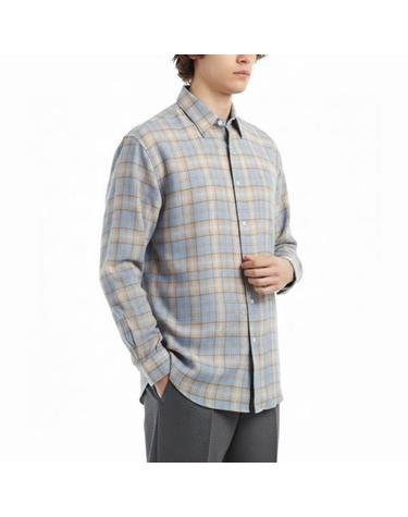 오라리 AIRY WOOL CHECK SHIRT LIGHT BLUE BEIGE A25AS01WN 에어리 울 체크 셔츠