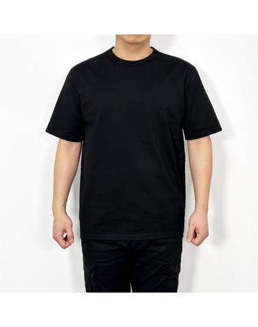 텐씨 FW 가먼트 코튼 남성 반팔 티셔츠 블랙 22CTCUH02194 A06460 999