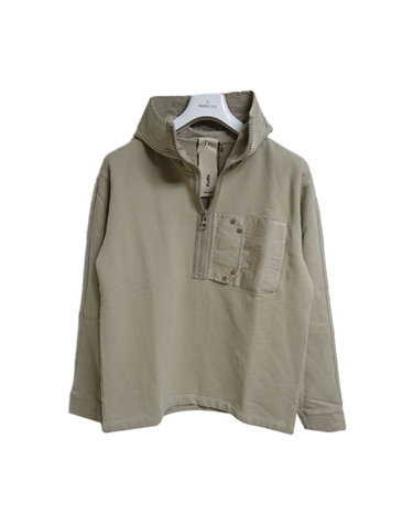 22FW TEN C 텐씨 하프집업 후드 베이지 22CTCUF08147