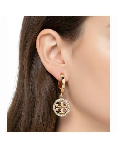 토리버치 MILLER PAVE HOOP EARRING 87041783 밀러 파베 후프 이어링