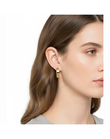 토리버치 MILLER STUD HOOP EARRINGS 65094720 밀러 스터드 후프 이어링