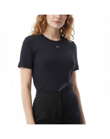 토리버치 COTTON RIB LOGO TEE 170886002 코튼 립 로고 티셔츠