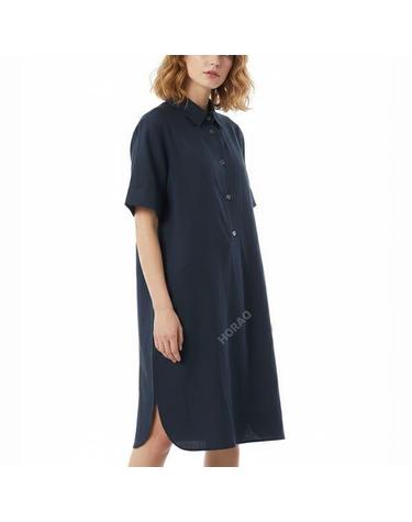 마가렛 호웰 SHORT SLEEVE SHIRT DRESS DARK NAVY WODR0503S25ACK DKN 숏 슬리브 셔츠 드레스