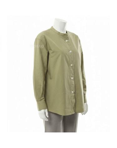 마가렛 호웰 26 MHL LONG COLLARLESS SHIRT WHSH0529S26MMG PLR MHL 칼라리스 롱 셔츠