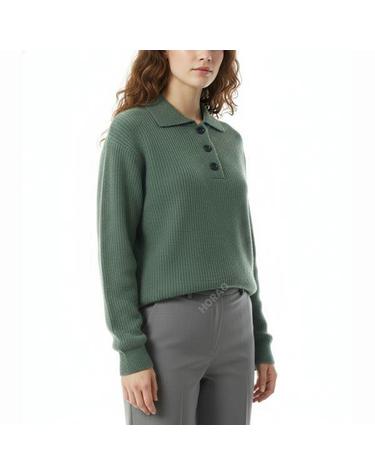 마가렛 호웰 MHL 3 BUTTON POLO WHKN0520A25CSN SGE MHL 버튼 폴로 니트