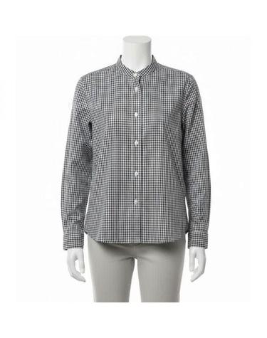 마가렛 호웰 26 BUTTON THROUGH COLLARLESS SHIRT WOSH0259S26MLZ BKW 버튼 스루 칼라리스 셔츠