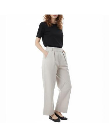마가렛 호웰 MHL PLEATED CROP TROUSER PALE STONE WHTR0501S25KQN PLS MHL 플리츠 크롭 트라우저