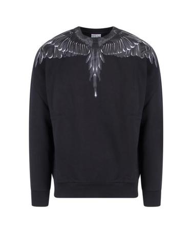 마르셀로 불론 긴팔 티셔츠 CMBA009C99FLE0011010 BLACK DOM