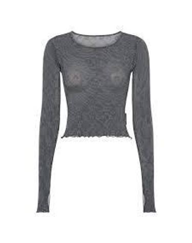 마린세르 리사이클드 메쉬 플록 크롭 탑 MRSW251PRTO035GR STONE GREY DOM