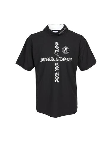 마크앤로나 골프웨어 남성 모크넥 반팔티셔츠 MLM 6A AA07 BLACK