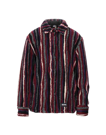 Napa by Martine Rose 나파바이마틴로즈 스트라이프 플리스 자켓 Multi Red N0YKDA15S