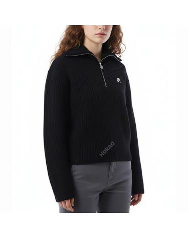 말본 ANAIS QUARTER ZIP KNIT SWEATER MW0103BLK 여성 아나이스 쿼터 지퍼 니트 스웨터