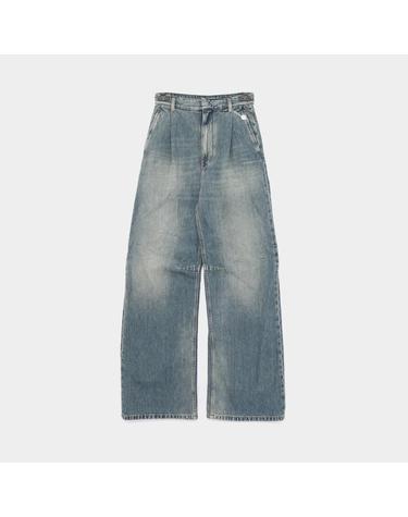 마르지엘라 5포켓 MM6 하이웨스트 와이드 데님 여성 팬츠 S52LA0269 M30055 961