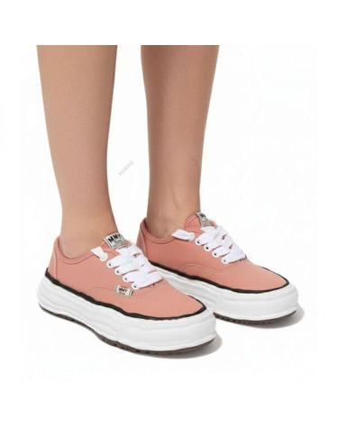 미하라야스히로 26 베이커 OG 솔 캔버스 로우탑 스니커즈 A16FW704 PINK