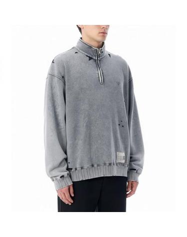 미하라야스히로 블리치 하프 집업 풀오버 A15PO566 GRAY