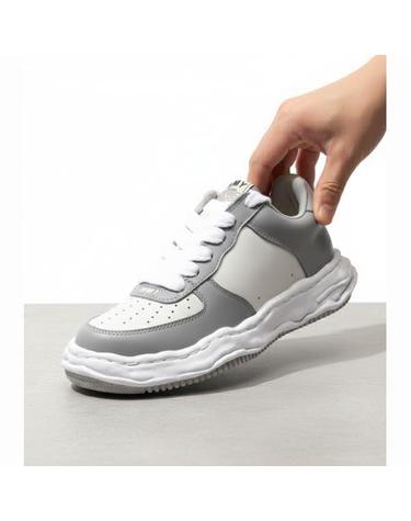 미하라야스히로 A08FW706 GRYWHT 웨인 OG 솔 레더 로우 스니커즈