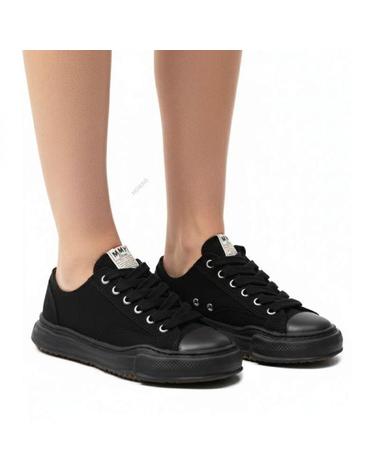 미하라야스히로 피터슨 OG솔 캔버스 로우 스니커즈 A01FW702 BLACKBLACK