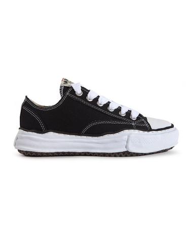 25FW 메종 미하라 야스히로 피터슨 로우 OG 솔 캔버스 스니커즈 PETERSON A01FW702 BLACK