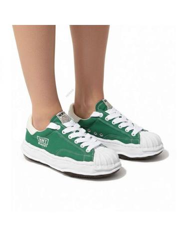 미하라야스히로 26 블레이키 캔버스 로우탑 스니커즈 A08FW735 CL GREEN
