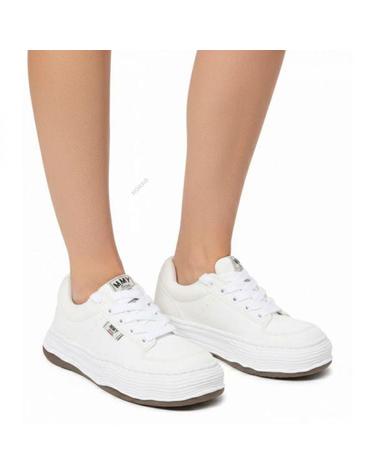 미하라야스히로 26 올리버 OG솔 캔버스 로우탑 스니커즈 A15FW704 WHITE