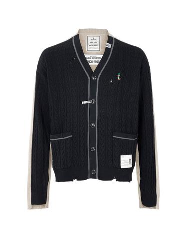 미하라야스히로 남성 니트 가디건 A16CD521 BLACK