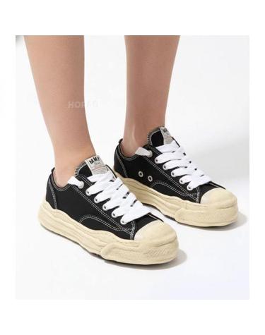 미하라야스히로 행크 OG솔 캔버스 로우탑 스니커즈 A13FW733 BLACK