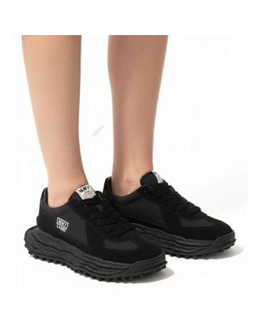 미하라야스히로 26 래리 OG 솔 믹스 머터리얼 로우탑 스니커즈 A14FW703 BLACKBLACK