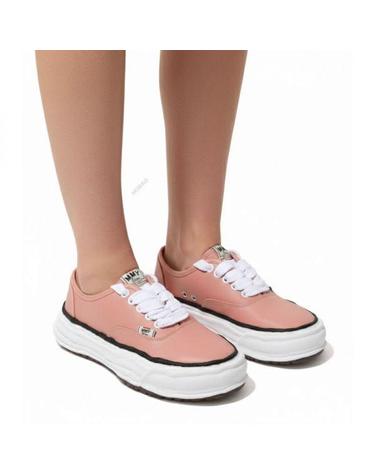 미하라야스히로 26 베이커 OG 솔 레더 로우탑 스니커즈 A16FW702 PINK