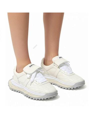 미하라야스히로 26 스캇 OG솔 레더 로우탑 A14FW701 WHITE