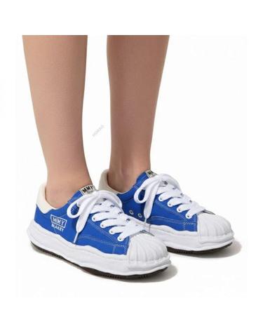 미하라야스히로 26 블레이키 캔버스 로우탑 스니커즈 A08FW735 CL BLUE