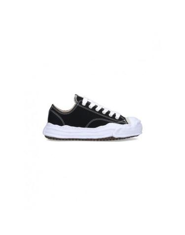 메종 미하라 야스히로 행크 OG솔 캔버스 로우탑 스니커 A05FW702 BLACK
